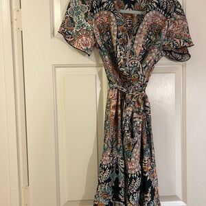 Bohemian Paisley Maxi Dress